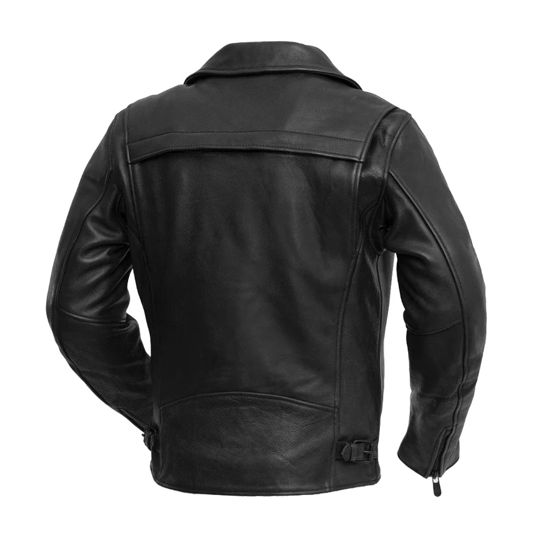 Black Venom Men’s Motorcycle Leather Jacket | Columbus Leather USA