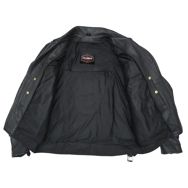 Commander Men’s Motorcycle Leather Jacket | Columbus Leather