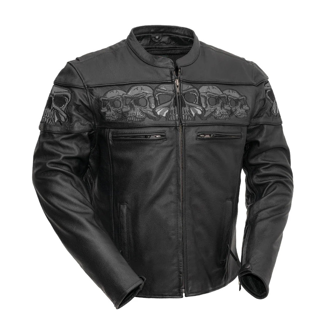 Ghost Rider Men’s Motorcycle Leather Jacket | Columbus Leather USA