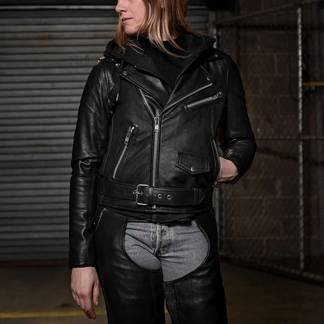 Lynx Women’s Motorcycle Leather Jacket | Columbus Leather USA