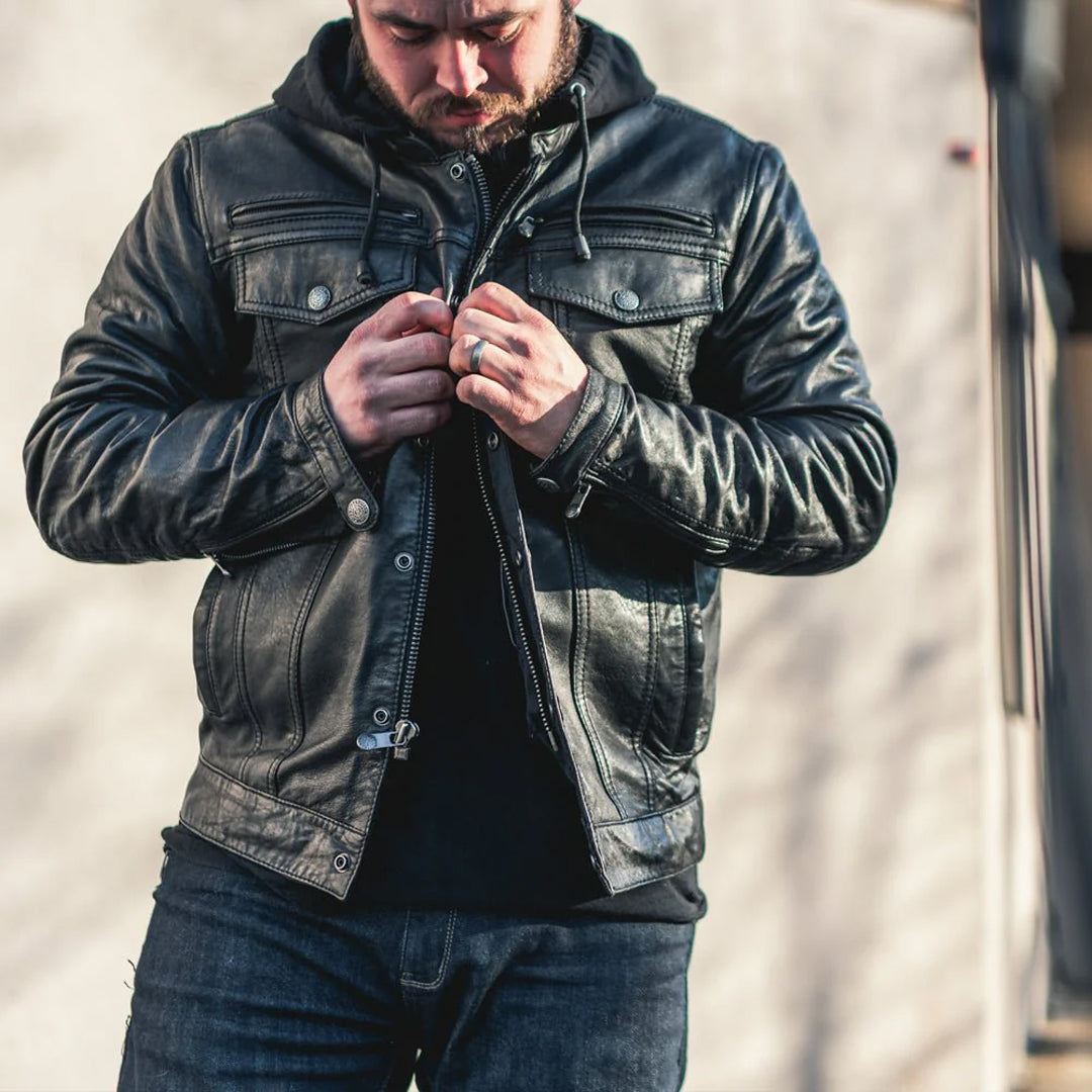 Predator Men’s Motorcycle Leather Jacket | Columbus Leather