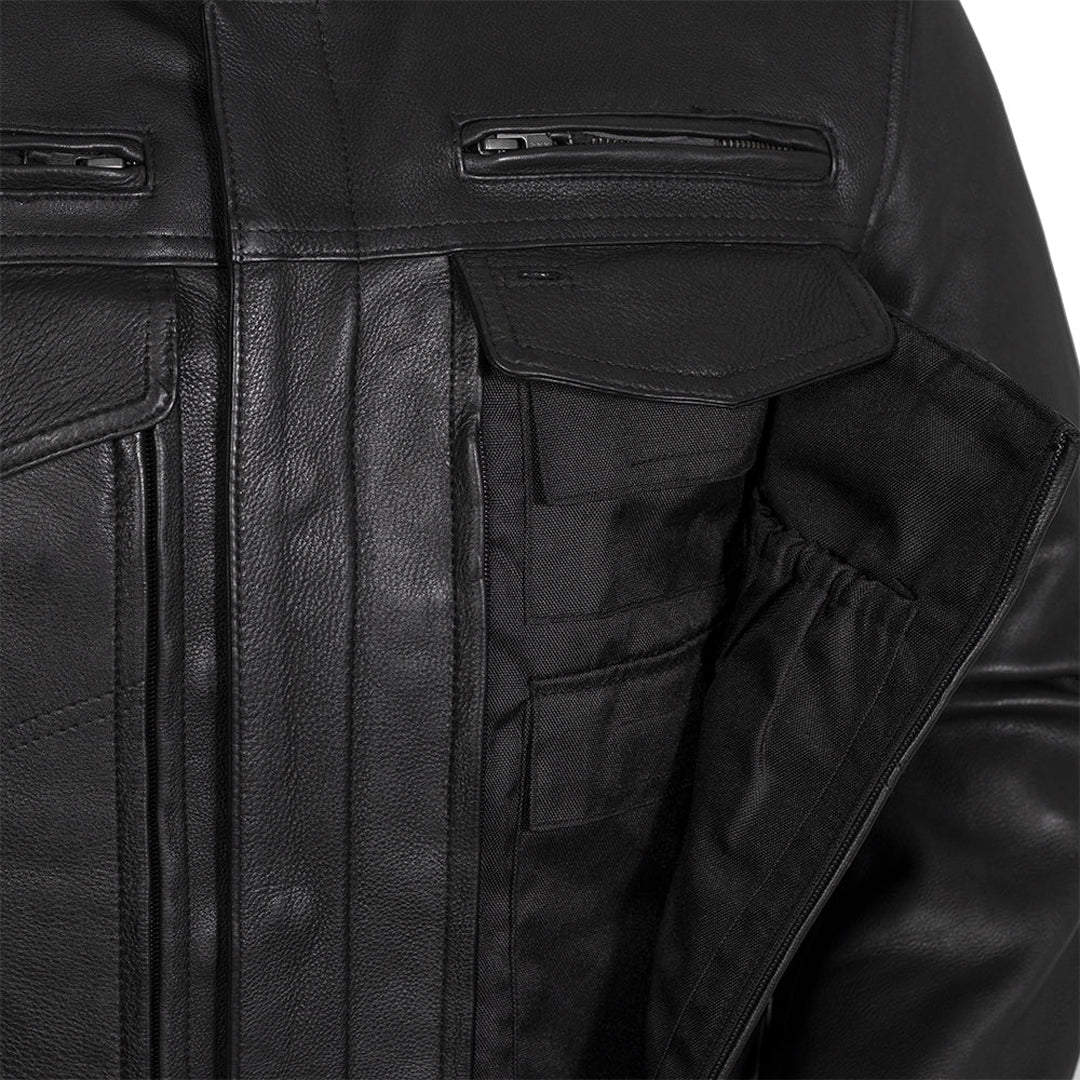 Raider Men’s Motorcycle Leather Jacket | Columbus Leather
