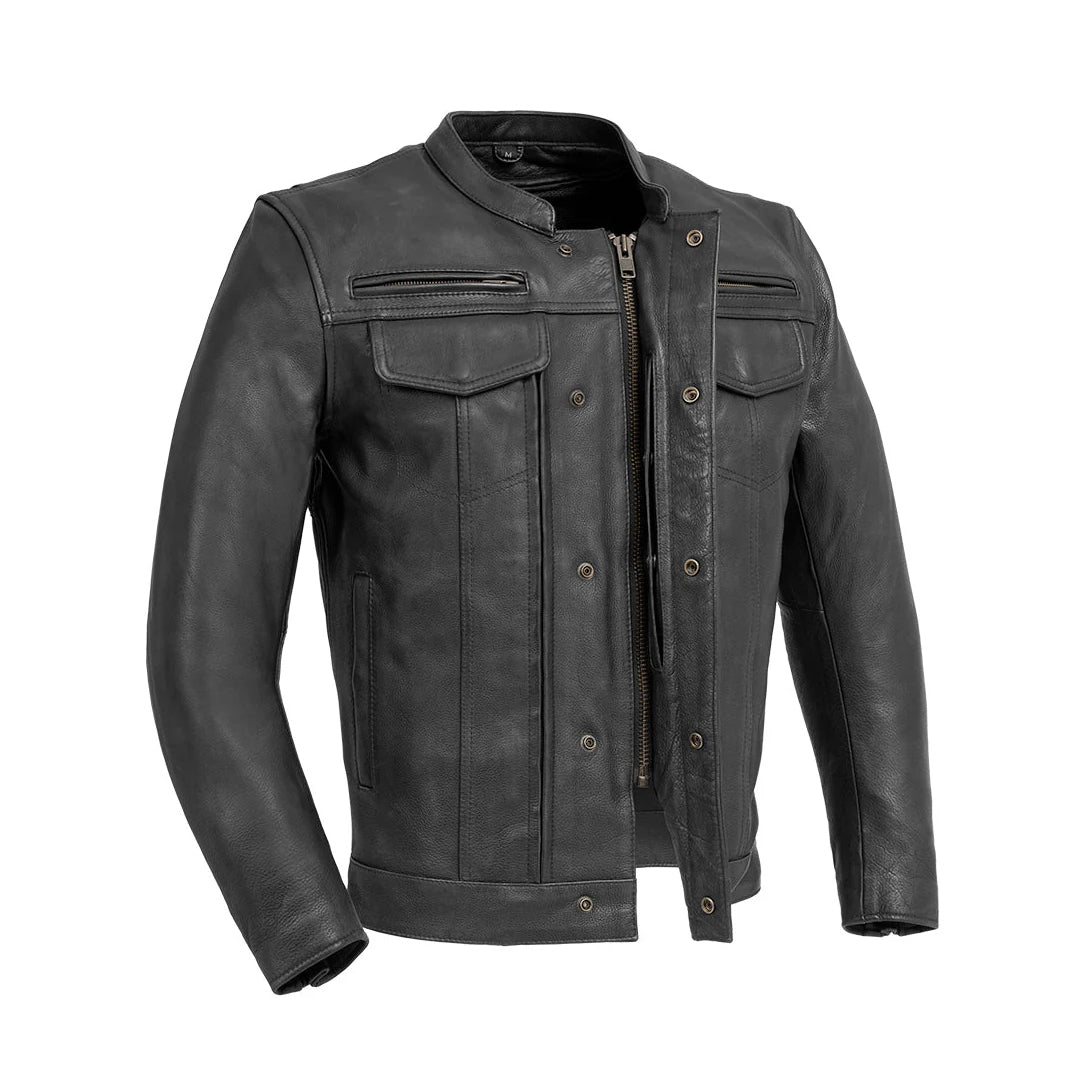 Raider Men’s Motorcycle Leather Jacket | Columbus Leather