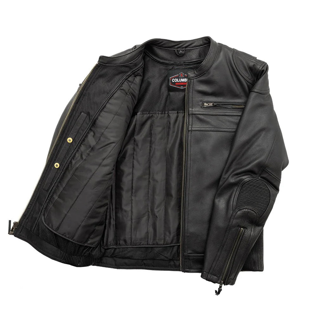 Reaper Men’s Motorcycle Leather Jacket | Columbus Leather USA
