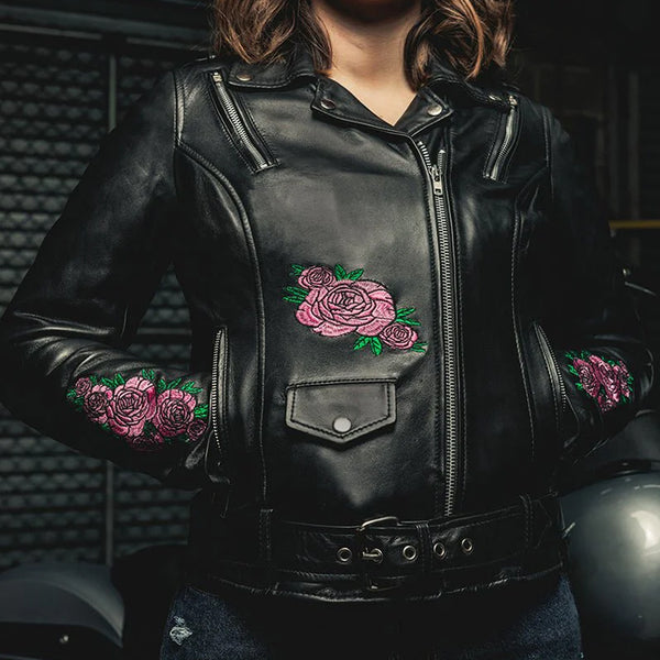 Rosefire – Women’s Motorcycle Leather Jacket | Columbus Leather USA