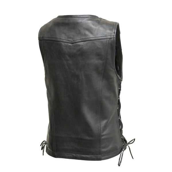 Sierra – Women’s Motorcycle Sheepskin Vest | Columbus Leather USA