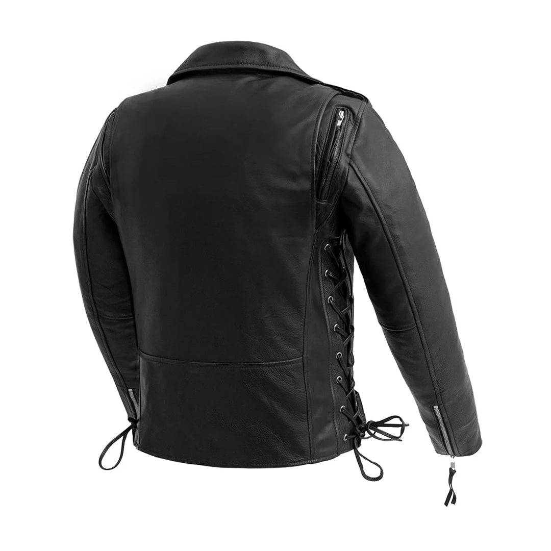 Starflare Women’s Motorcycle Leather Jacket | Columbus Leather USA