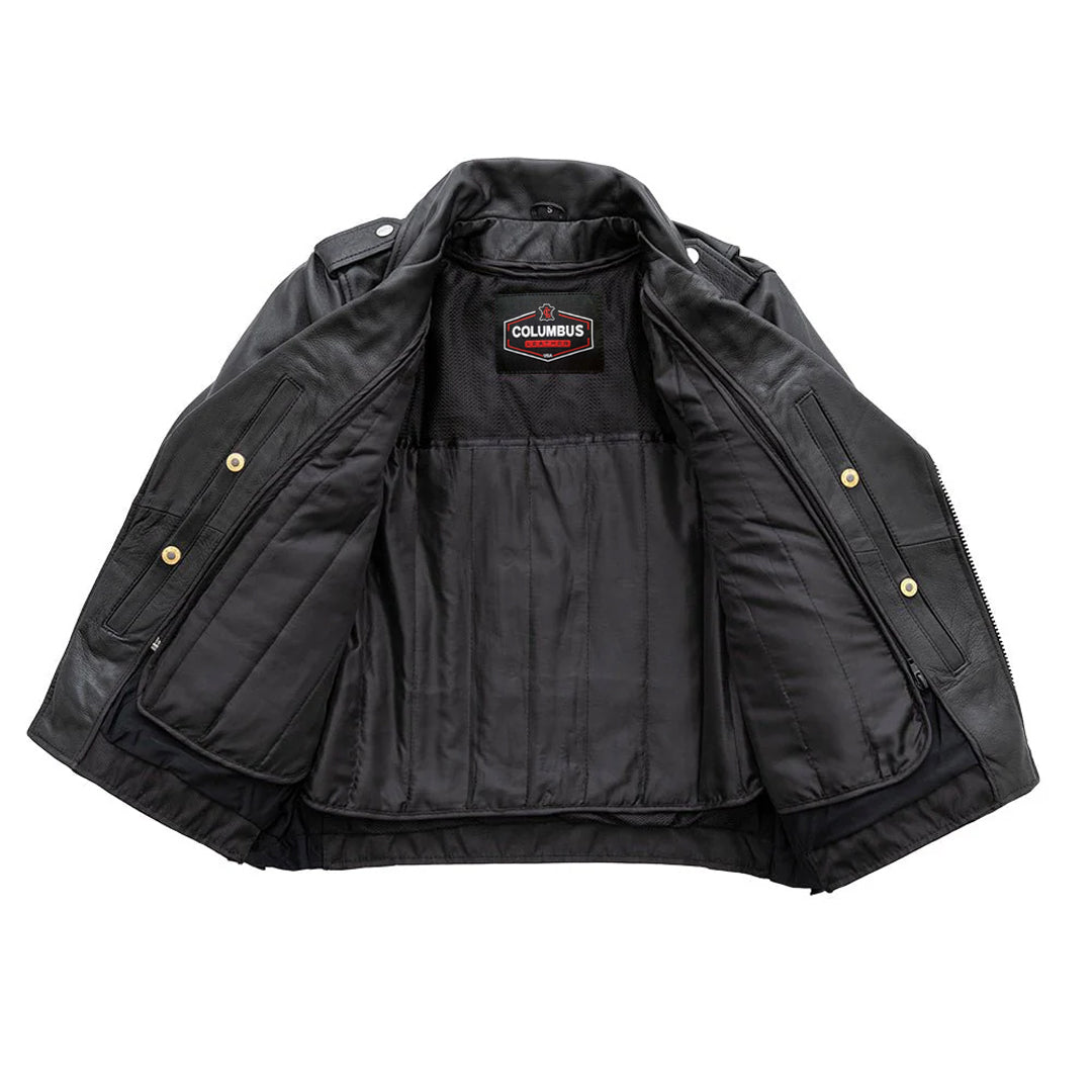 Starflare Women’s Motorcycle Leather Jacket | Columbus Leather USA