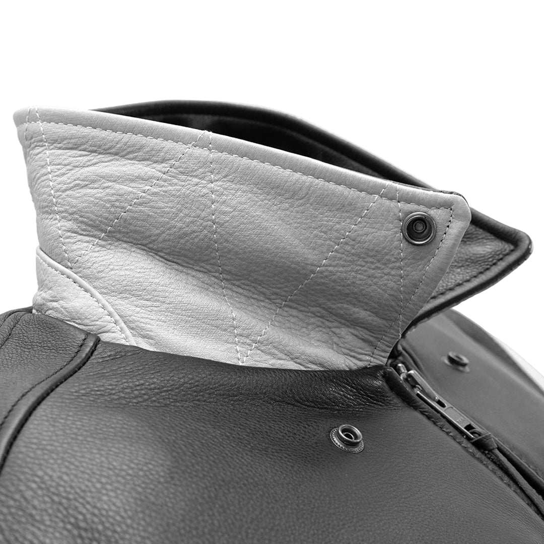 Thunder Bomber Two Tone Men’s Leather Jacket | Columbus Leather USA