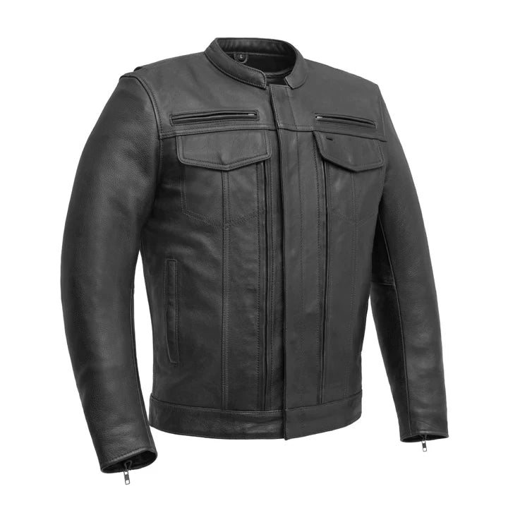 Men’s Motorcycle Leather Jacket – Premium Biker Style | Columbus Leather USA